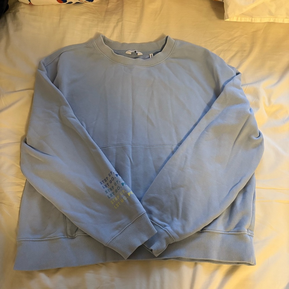Peloton Women’s matching sweat set with crewneck and shorts